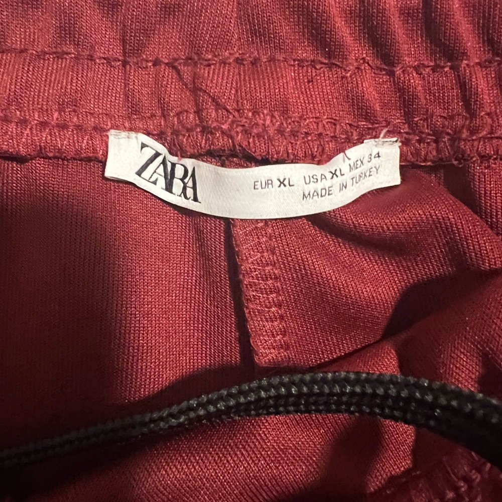 Zara Burgundy Men’s XL straight leg casual pants